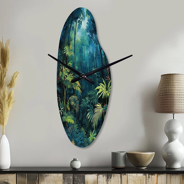 Jungle Expedition - Asymmetric Metal Wall Clock